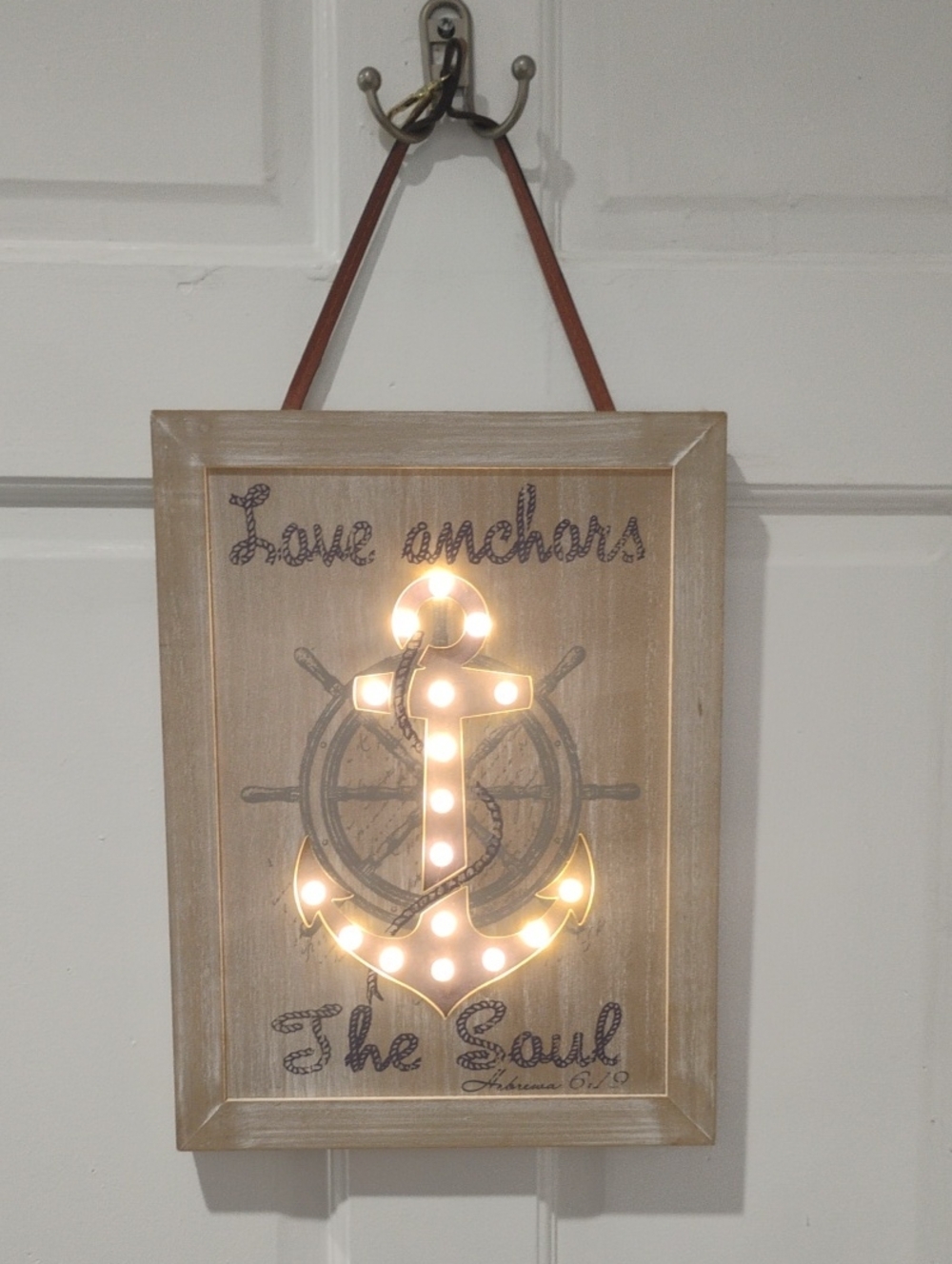 Love Anchors The Soul MDF Product Backing - Raw Brown Panel